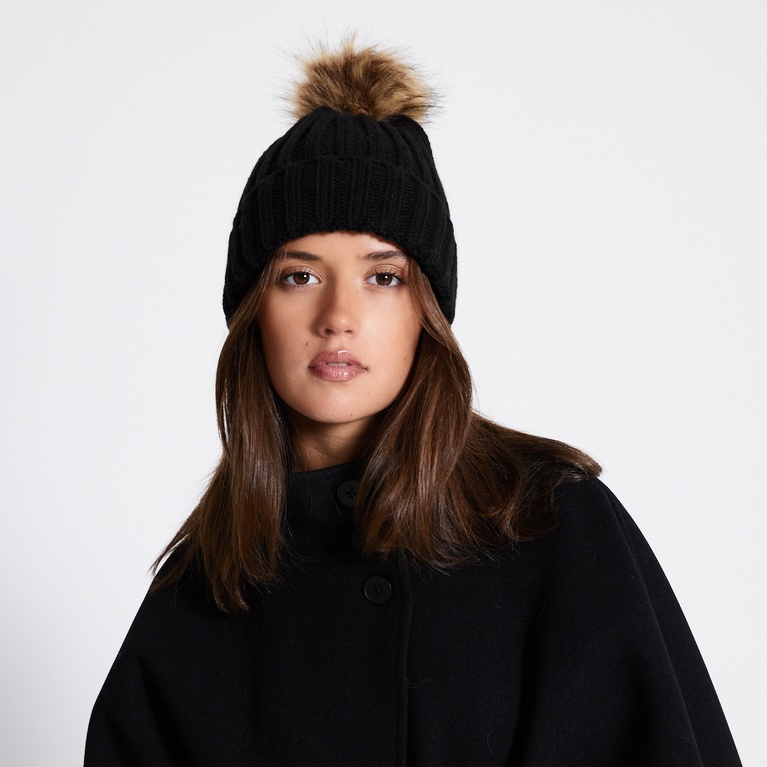 Knit beanie "Pim" Black